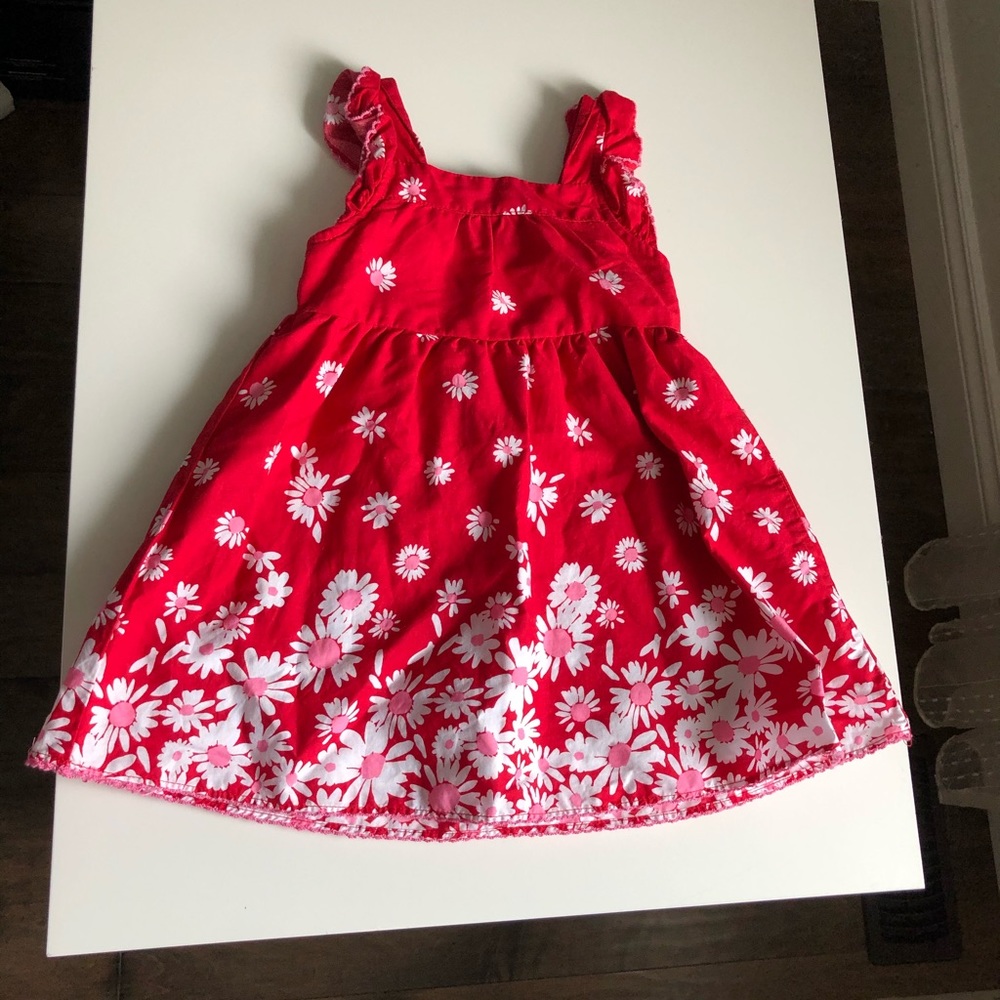 18M Girls: Red Flower Dress